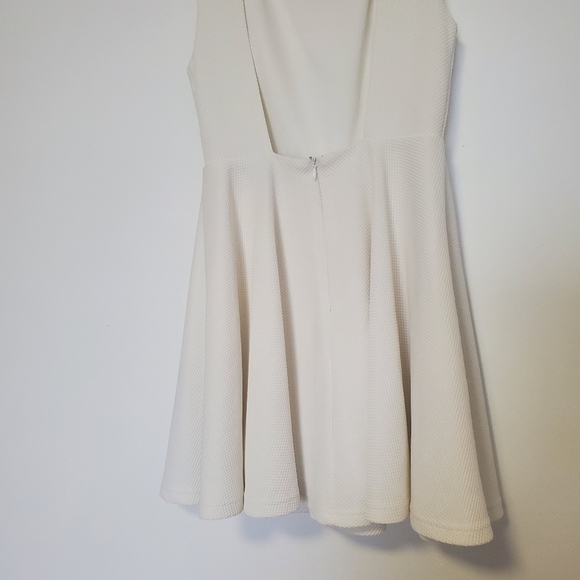 Lulu's Gal About Town White Skater Dress - Picture 6 of 10